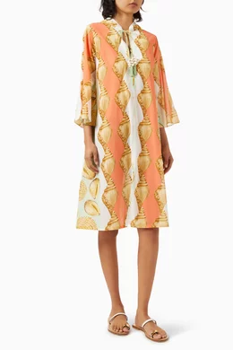 Buy Verandah Green Villa Hoodie Dress in Cotton For Women Online Ounass Saudi
