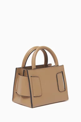 Buy BOYY Neutral Micro Bobby Surreal Tote Bag in Palmellato
