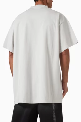 Buy Balenciaga White 3B Liquefied T-shirt in Cotton For Men Online
