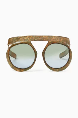 Buy Christian Dior Pre Loved Brown Extremely Oversized Sunglasses For Women Online Ounass Saudi