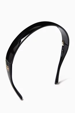 Buy Balenciaga Black Country Club Side BB Headband in