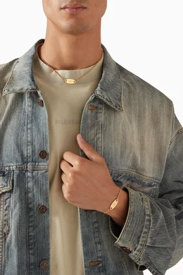【BALENCIAGA】Everyday brass bracelet Balenciaga Everyday Bracelet - Shiny Gold | Editorialist