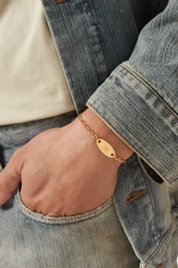 【BALENCIAGA】Everyday brass bracelet Buy Balenciaga Gold Everyday Bracelet in Brass For UNISEX