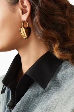 【送料&関税込】Balenciaga Minnie Earrings Minnie earrings in gold - Balenciaga | Mytheresa