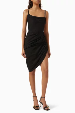 princess polly baby blue dress Buy Jacquemus Black La Robe Saudade Mini Dress in Viscose Blend For Women  Online