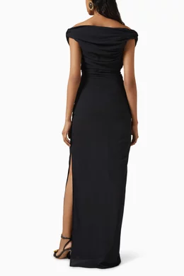 Buy Jacquemus Black La Robe Rita Longue Dress For Women