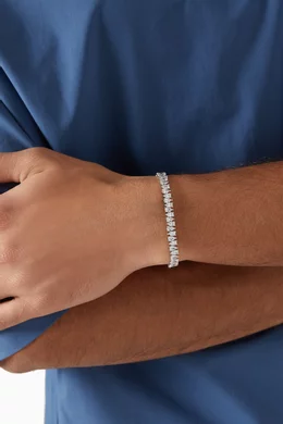 Hatton Labs Pear Tennis Bracelet - Silver