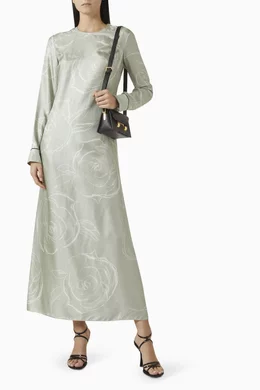 Buy Marni Green Floral-print Maxi Dress For Women Online | Ounass Saudi