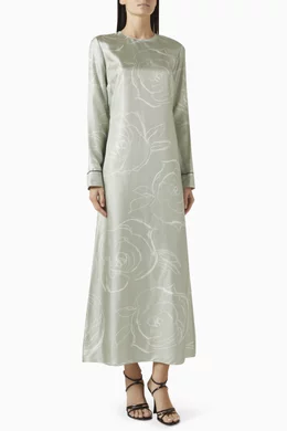 Buy Marni Green Floral-print Maxi Dress For Women Online Ounass