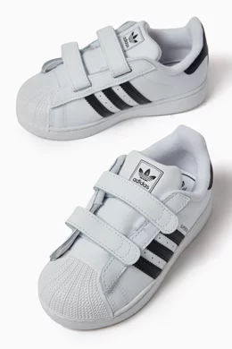 Buy adidas White Superstar II Sneakers in Leather For Boys Online | Ounass  Saudi