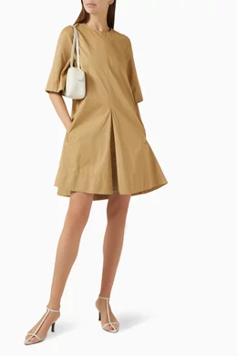 cos beige dress Adventuresome Beige Tie Dye T-Shirt Dress main image 0