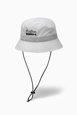 メンズウェア NEIGHBORHOOD X MALBON GOLF . BUCKET HAT Buy Neighborhood White x Malbon Golf Bucket Hat in Nylon-taffeta