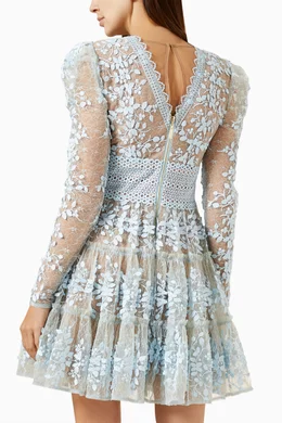 Buy Bronx and Banco Blue Megan Mini Dress in Lace For Women Online | Ounass  Saudi