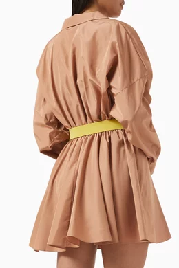 Buy Norma Kamali Brown Oversized BF Mini Shirtdress For Women Online |  Ounass Saudi