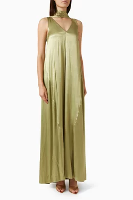 shona joy green maxi dress Buy La Lune Scarf in Satin For Women Online detail_sequin