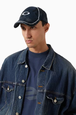 帽子 BALENCIAGA Loop Sports Icon cap Balenciaga: Blue Loop Sports Icon Cap | SSENSE
