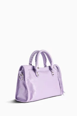 Buy Balenciaga Purple Small Le City Bag in Arena Lambskin For