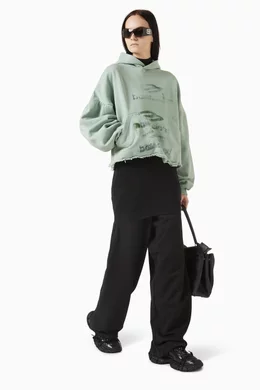 送料込+BALENCIAGA+Diy Imprint Cropped Hoodie Balenciaga Diy Imprint Cropped Hoodie | Saks Fifth Avenue