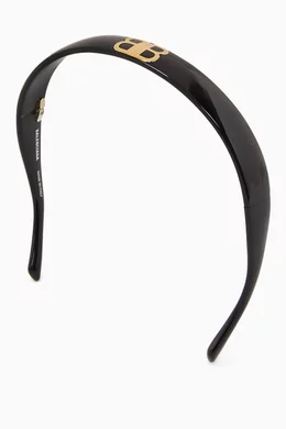 【BALENCIAGA】Country Club Bb ヘッドバンド Women's Country Club Bb Headband in Black | Balenciaga CA