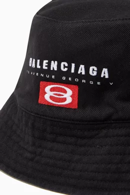 帽子 Balenciaga Bucket Hat Cotton Drill Black 79827745?w=400