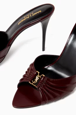 【関税&送料込】Saint Laurent Brown Leather Babylone Sandals Saint Laurent Babylone sandals for Women - Brown in UAE