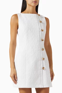 Buy ANNA QUAN White Olympia Mini Dress in Wool For Women Online