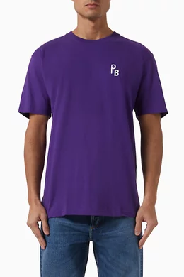Buy Paperboy Purple x BEAMS Archive Logo T-shirt For Men Online