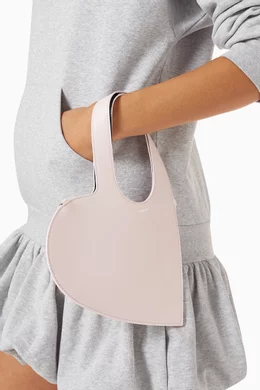 トートバッグ COPERNI Heart pink leather tote bag Heart leather tote bag in pink - Coperni | Mytheresa