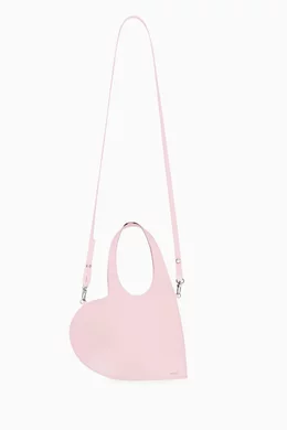 Buy Coperni Pink Baby Heart Tote Bag in Leather For Women