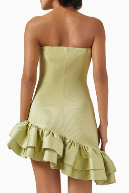 Buy L'IDEE WOMAN Green Volant Mini Dress For Women Online | Ounass Saudi