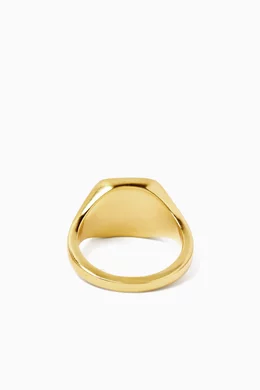 ★MISSOMA★ LUCY WILLIAMS スクエア シグネット リング Lucy Williams Square Signet Ring | 18ct Gold Vermeil