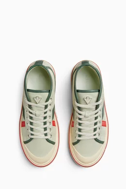 【関税＆送料込み】Bottega Veneta Eliot Mid-Top Canvas Snea Bottega Veneta® Women's Eliot Sneaker in Scarlet/tomato