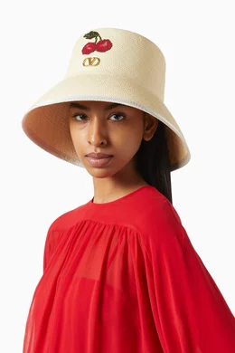 Buy Valentino Garavani Neutral VLOGO Signature Embroidered  display picture 3