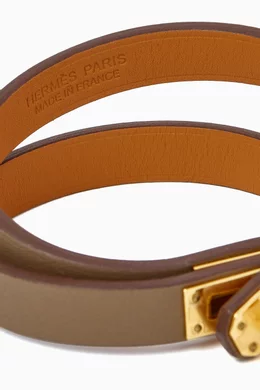 Buy Hermès Pre-Loved Brown Unused Mini Kelly Double Tour Bracelet