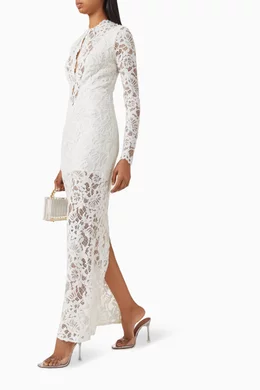 knee length dresses for ladies Sally lace midi dress  Petite Chrie