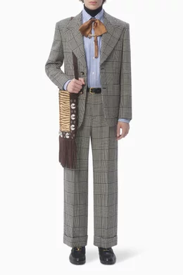 Buy Valentino Garavani Grey Single-breasted Jacket in Wool
