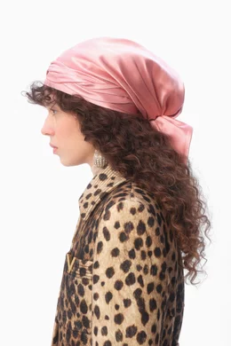 Buy Valentino Garavani Pink Valentino Garavani Turban Scarf 