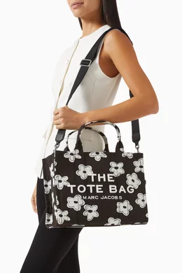 Buy Marc Jacobs Black The Medium Daisy Tote Bag in Canvas