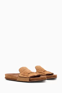 JACQUEMUS ジャックムス 'Les Sandales Mocassin' sandals Brown The Mocassin sandals by JACQUEMUS | Official website