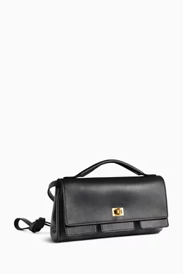 Buy Balenciaga Black Small Bel Air Clutch Bag in Calfskin
