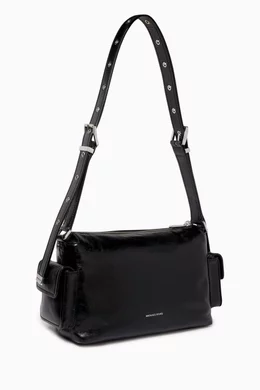 Buy Michael Kors Black Medium Dakota Shoulder Bag in Leather
