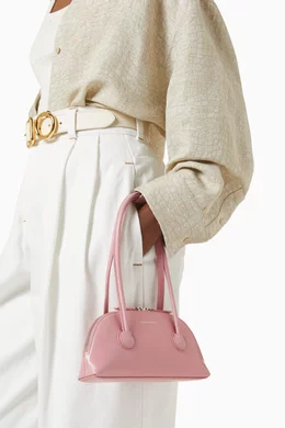 Buy MARGE SHERWOOD Pink Bessette Shoulder Bag in Crinkled