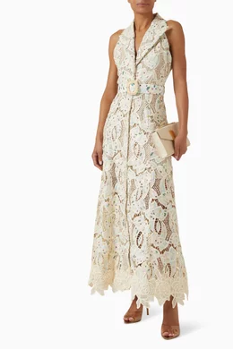 kyla lace maxi dress Kyla Crochet Maxi Dress