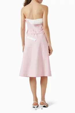 pink miu miu dress Miu Miu Pink shirtdress with elastic straps (Dresses) IFCHIC.COM
