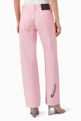 Buy Marc Jacobs Pink Runway Charm Straight-leg Jeans in