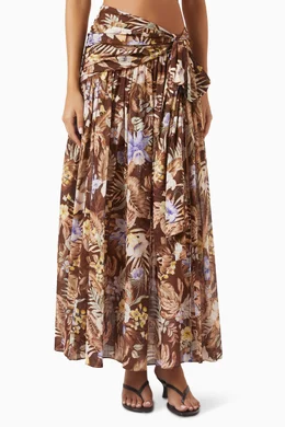 【Zimmermann】COCO BOW MAXI SKIRT Zimmermann Coco Bow Maxi Skirt | Shopbop