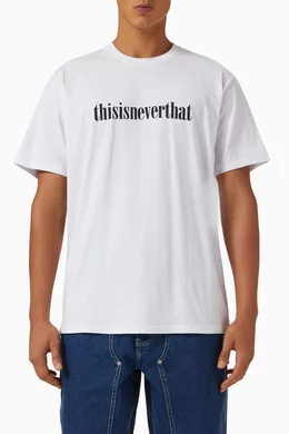 Buy thisisneverthat White Onyx Logo T-shirt in Cotton Jersey