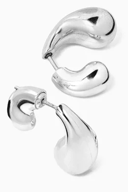 タキマキ愛用【BOTTEGA VENETA】Small Drop silver earrings Bottega Veneta® Women's Small Drop Earrings in Silver. Shop