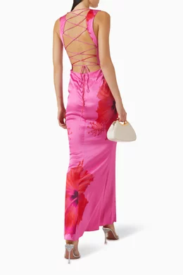 chinese dress ladies Off Shoulder Eyelet Lace Maxi Dress – Charming Charlie main image 1