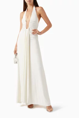 Buy Misha White The Jennifer Maxi Dress in Cupro For Women Online | Ounass  Saudi